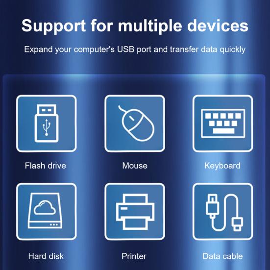 Портативный USB-конвертер Портативный Универсальный Простой Высокоскоростной Компактный Дизайн для Использования Разъем для Зарядки