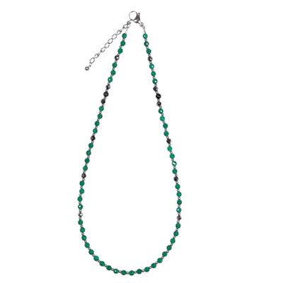 Гаусс Лайм Магнитный Приблизительно Зеленый Регулируемое Медицинское Изделие Д-р. Ожерелье, Среднее, 50см-55см, Агат,