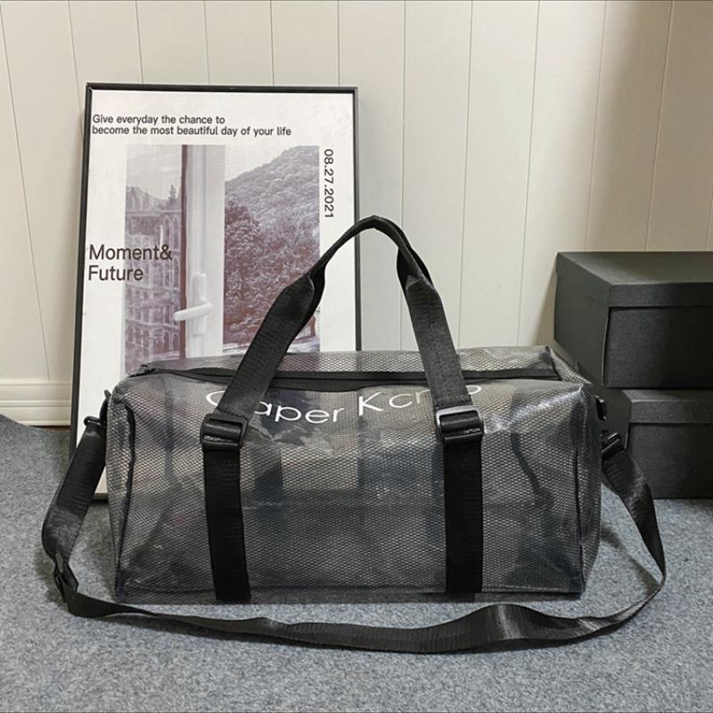 Прозрачная сумка через плечо для женщин, большая вместимость, ПВХ, водонепроницаемая, портативная сумка для плавания и фитнеса