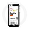 Iphone 6 Plus Case Boarding Pass Berlin German Plane Foot East Side Gallery Red Black Yellow