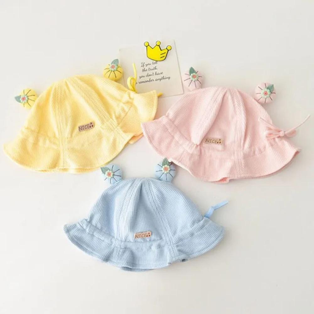 Outdoor Baby Bucket Hats UV Protection Infant Caps Fashion Panama Fisherman Caps Boy Girl