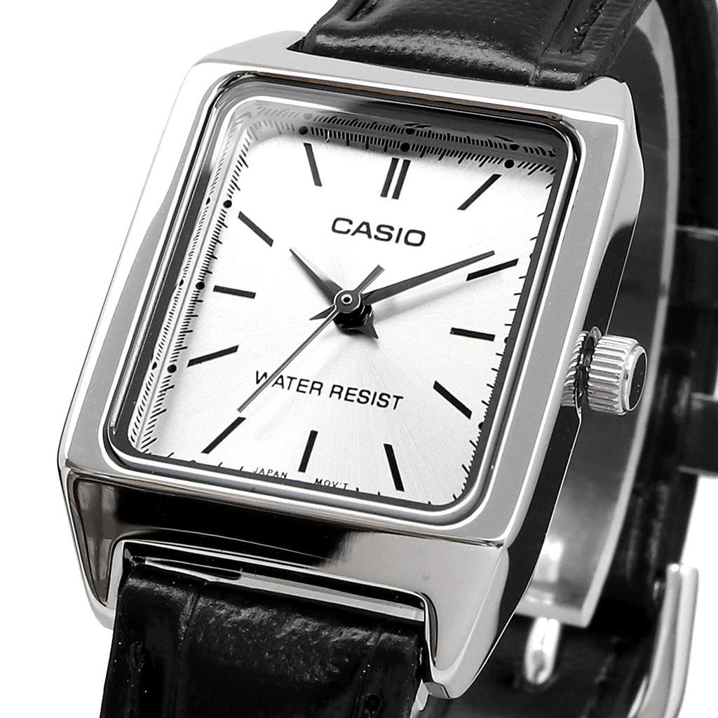 Casio Стандартные кварцевые часы женские LTP-V007L-7E1 Серебристый/Черный (Зарубежная модель) [Использовал]