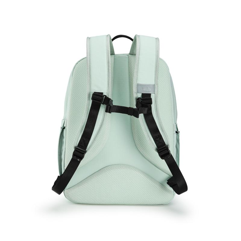 FILA Fitness Series Fashion Versatile Fabric Backpack Unisex Backpack Emerald-Blue A13M631104FLB