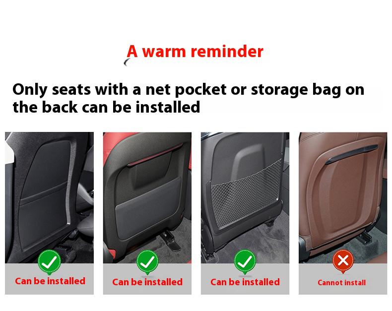 rvcr3 For Mitsubishi Outlander Pajero Asx Lancer EX Evolution X Ralliart Car Seat Back Protection Anti-Kick Pad Rear Seat Storage Bag