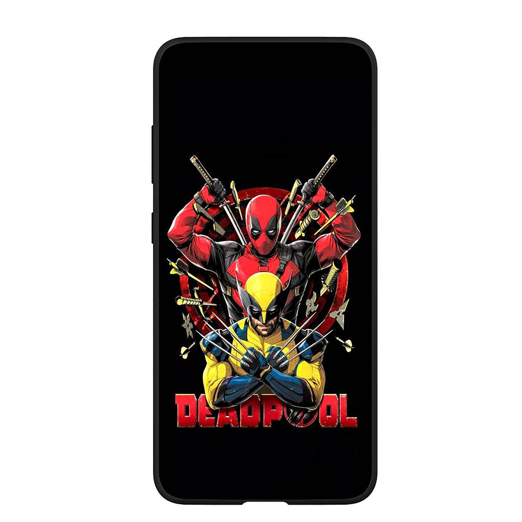 Чехол для телефона для Samsung Galaxy S25 S24 S23 iPhone 16 15 Xiaomi Redmi Note 14 13 12 16E X 11 Pro Max OPPO Moto Huawei A4 Marvel Росомаха Дэдпул Обложка