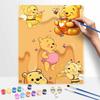 Disney Winnie the Pooh honey bees digital oil painting art handmade diy gift home decoration