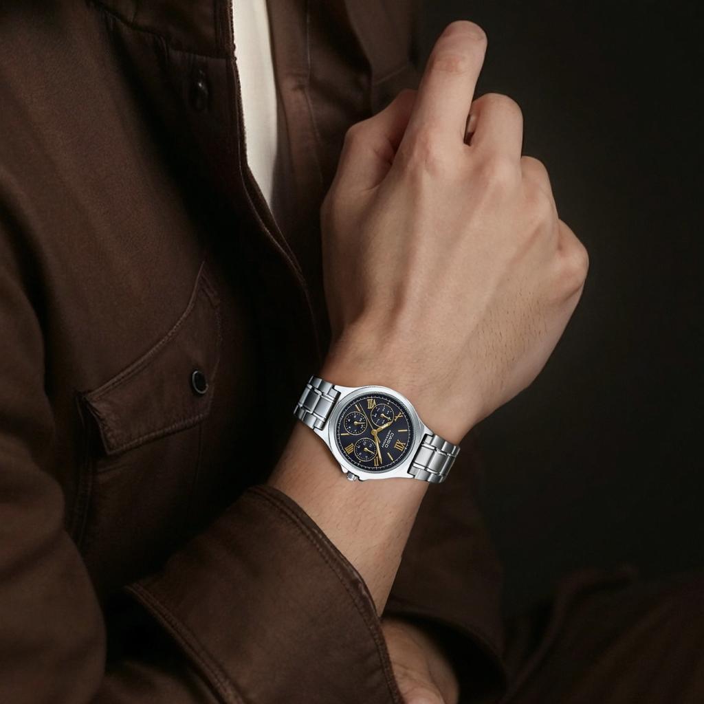 Casio Унисекс Стандартная Серия 38мм Черные Часы LTP-V300D-1A2 LTP-V300D-1A2