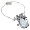 Rainbow Moonstone, Mystic Gemstone 925 Sterling Silver Jewelry Necklace 18"