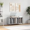 VidaXL Record Cabinet Concrete Grey 100x38x48 Cm Engineered Wood 831744