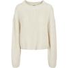 Sweatshirt - Urban Classics - Wide Oversize - Blanc - Col Montant - Manches Longues