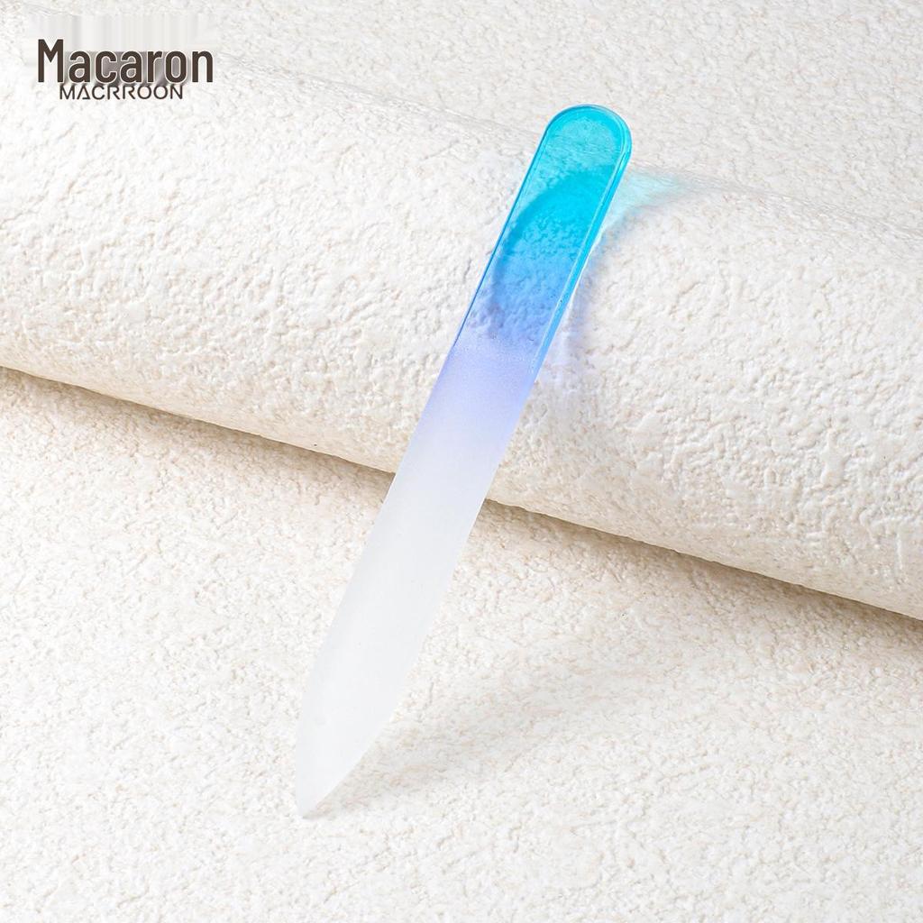 Двусторонний синий нано-кристаллический напильник и баф для ногтей - Инструмент для маникюра с мелким зерном