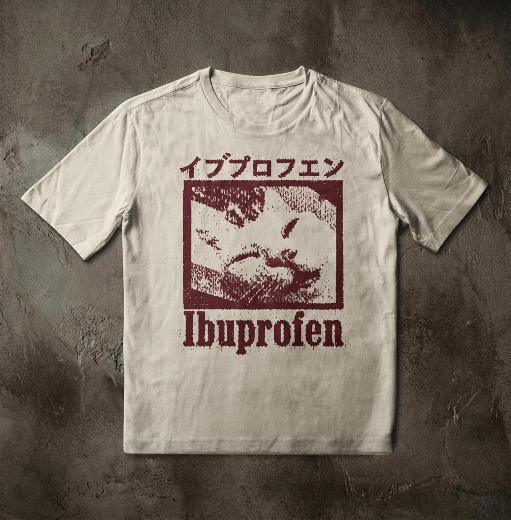 Summer Womens Vintage Ibuprofen Cat Meme Tshirt Streetwear Oversized Loose Casual Short Sleeve Suitable For All Seasons