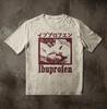 Summer Womens Vintage Ibuprofen Cat Meme Tshirt  Streetwear Oversized Loose Casual Short Sleeve Suitable For All Seasons