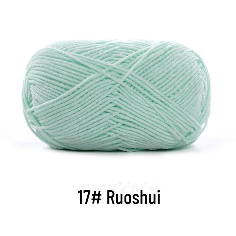 4-х ниточная пряжа из гребенного хлопка для кукол ручной работы, 40 г молочного хлопка, набор материалов для кукол своими руками