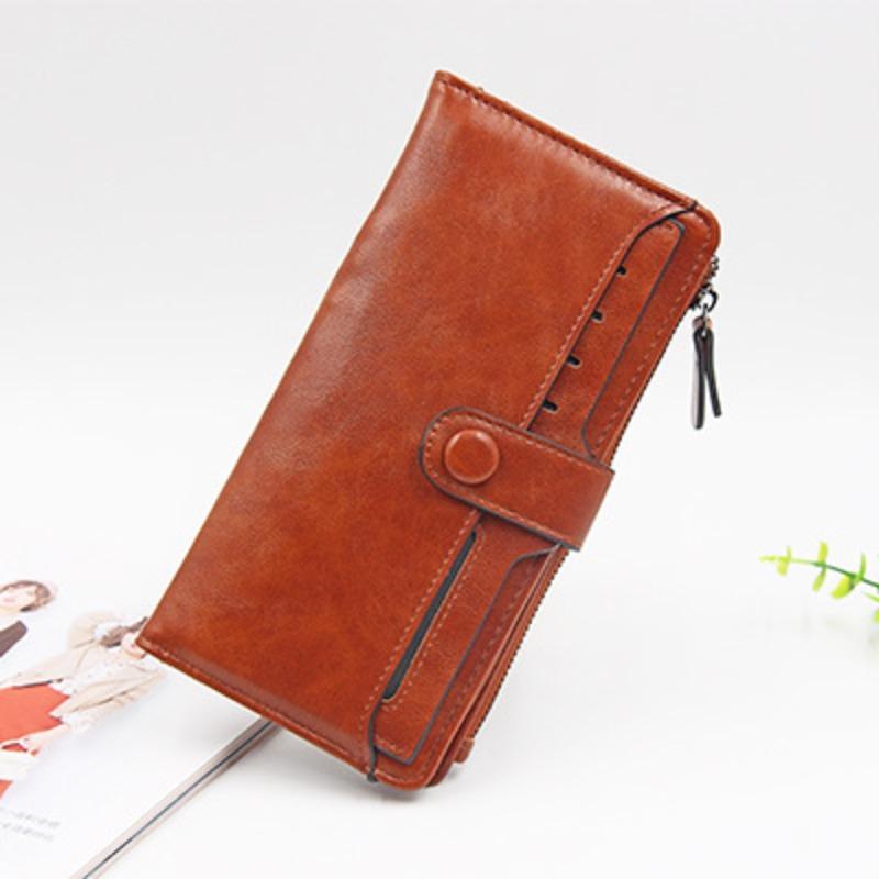 Кошелек женский длинный стиль большой емкости женская сумка складной кошелек