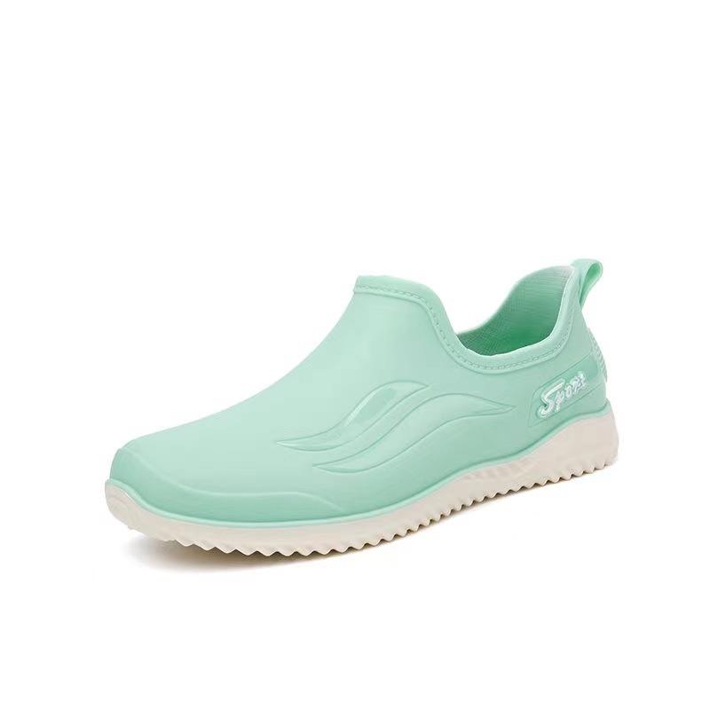 Женские модные летние нескользящие удобные короткие резиновые туфли на платформе