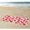 Cute Strawberry-Patterned Beach Towel for Summer Fun at the Seaside