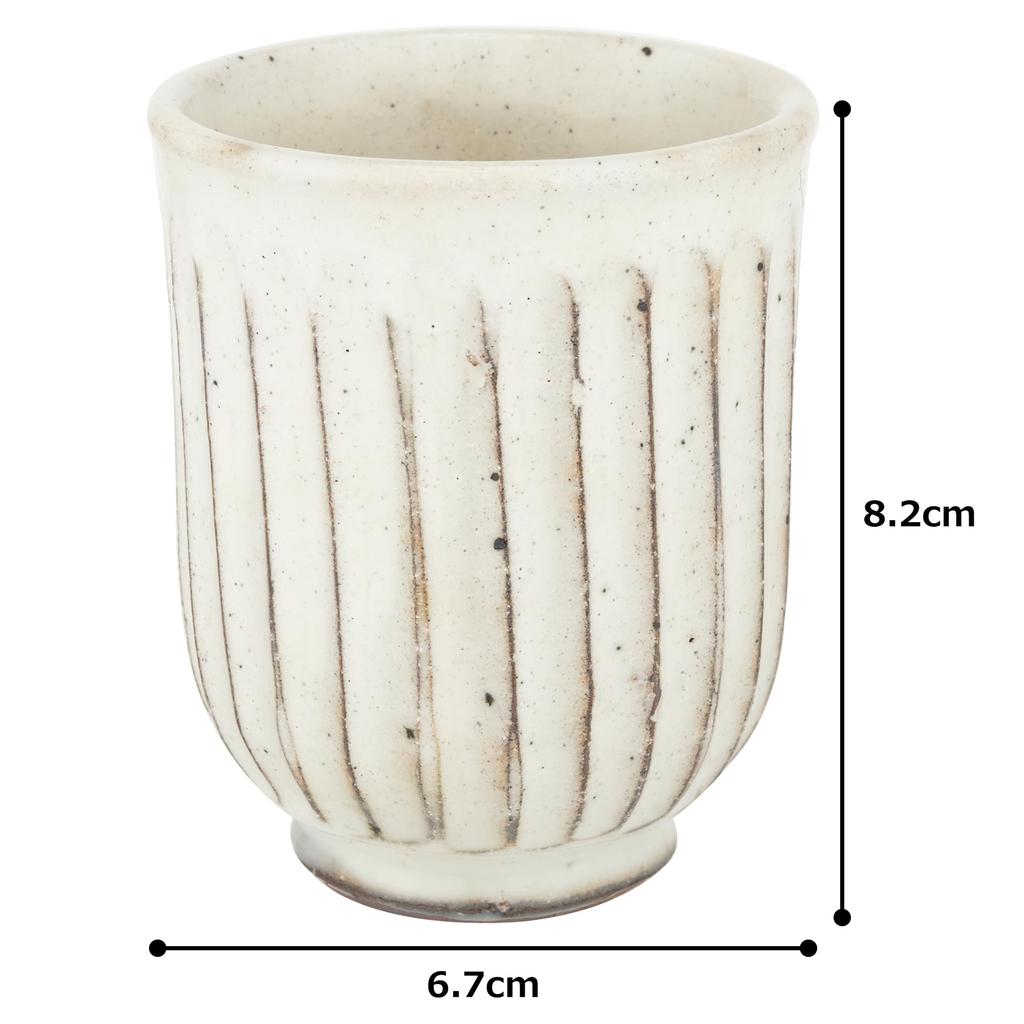 Tatara Finely Powdered Made in Product Number 10543 Teacup, 150cc, Sliced, Pottery, Japan,