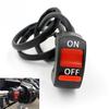 Motorcycle Atv Bike Handlebar Accident Hazard Light On/Off Kill Switch Button Fu