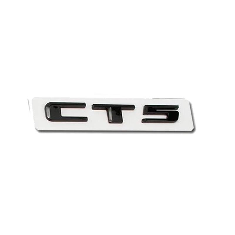 AABHW1 For Cadillac CT5 AWD 25T 28T 40T ABS Car Front Grille Emblem Cover Rear Trunk Badge Stickers Tail Displacement Decal Accessories
