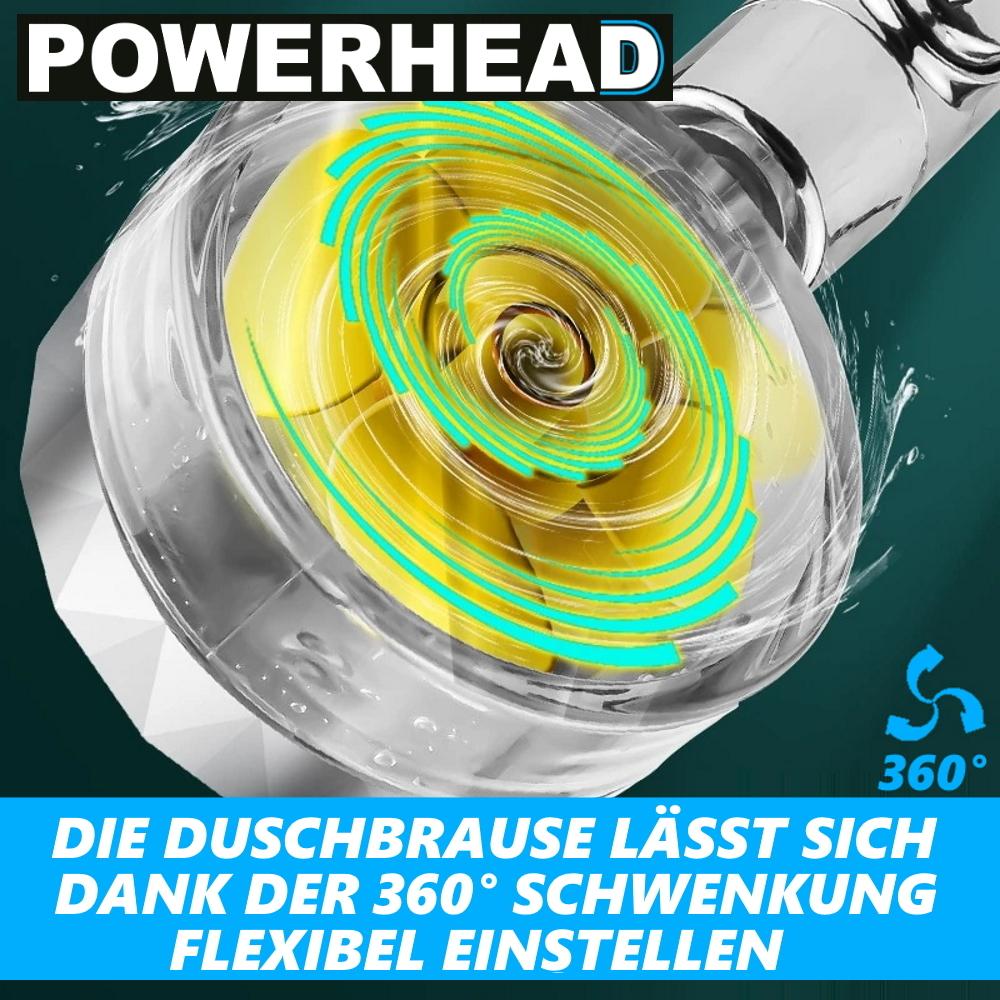 POWERHEAD Premium Shower Head Hand Shower Water Saving The Original