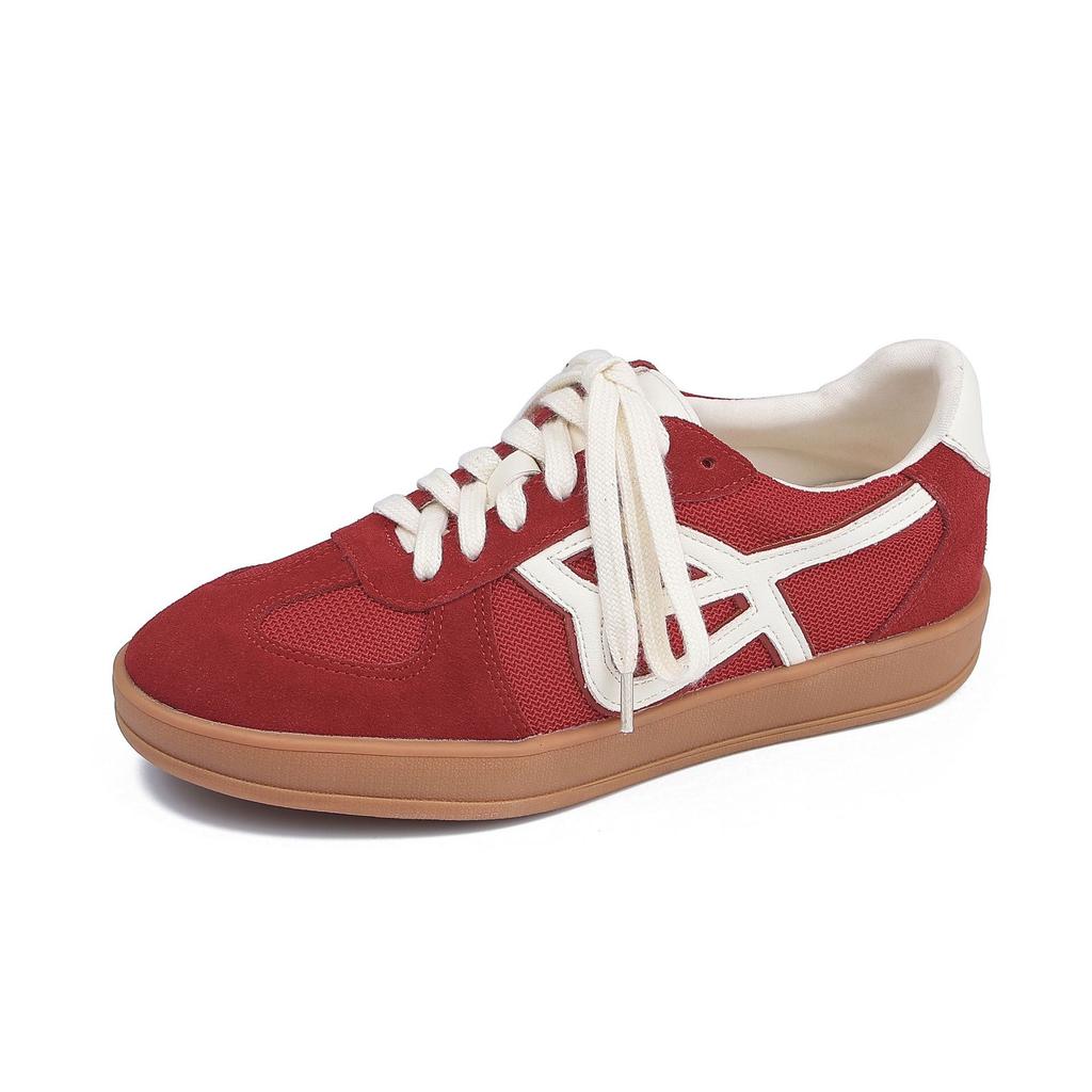 Grape Mother Comfortable Breathable Thick Baseplate Shoes Front Lace-up Campus Style Casual Shoes Spring and Summer New Sports Shoes Women's Outer Wea