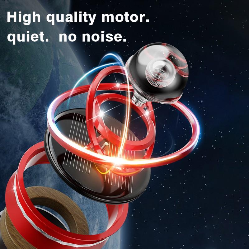 Автомобильный парфюм, аромат, автоматическое вращение, воздушная авто ароматерапия, чистый алюминиевый сплав, солнечная вращающаяся подвеска, планета, автомобильные аксессуары