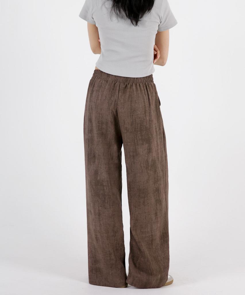 UMM Women'S Summer Wrinkle-Free Tuck Wide Pants 3 Colors