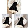 Modern Cotton Blend Womens Long Skirt With Wave Hem And Ruffle Details For Spring Fashion