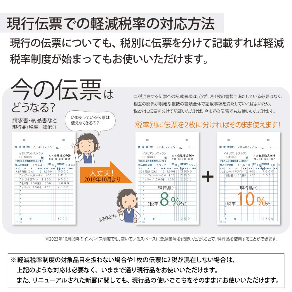 Kokuyo 3-Ply Delivery Note Receipt Copy Book W-331 No Carbon B6 Landscape 7 Rows 50 Sets