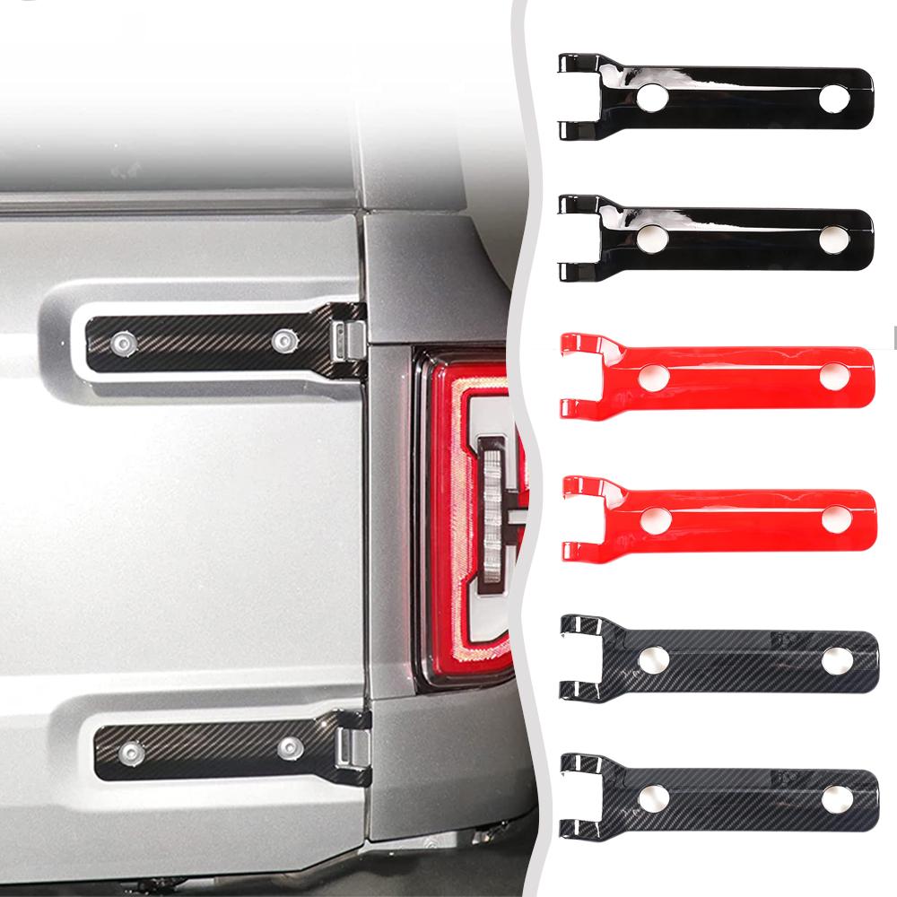 Rear Door Tailgate Hinge Cover Ford Bronco 2021 2024 2024 2Door 4Door Spare Tire Bracket Cover Exterior Trim Accessories