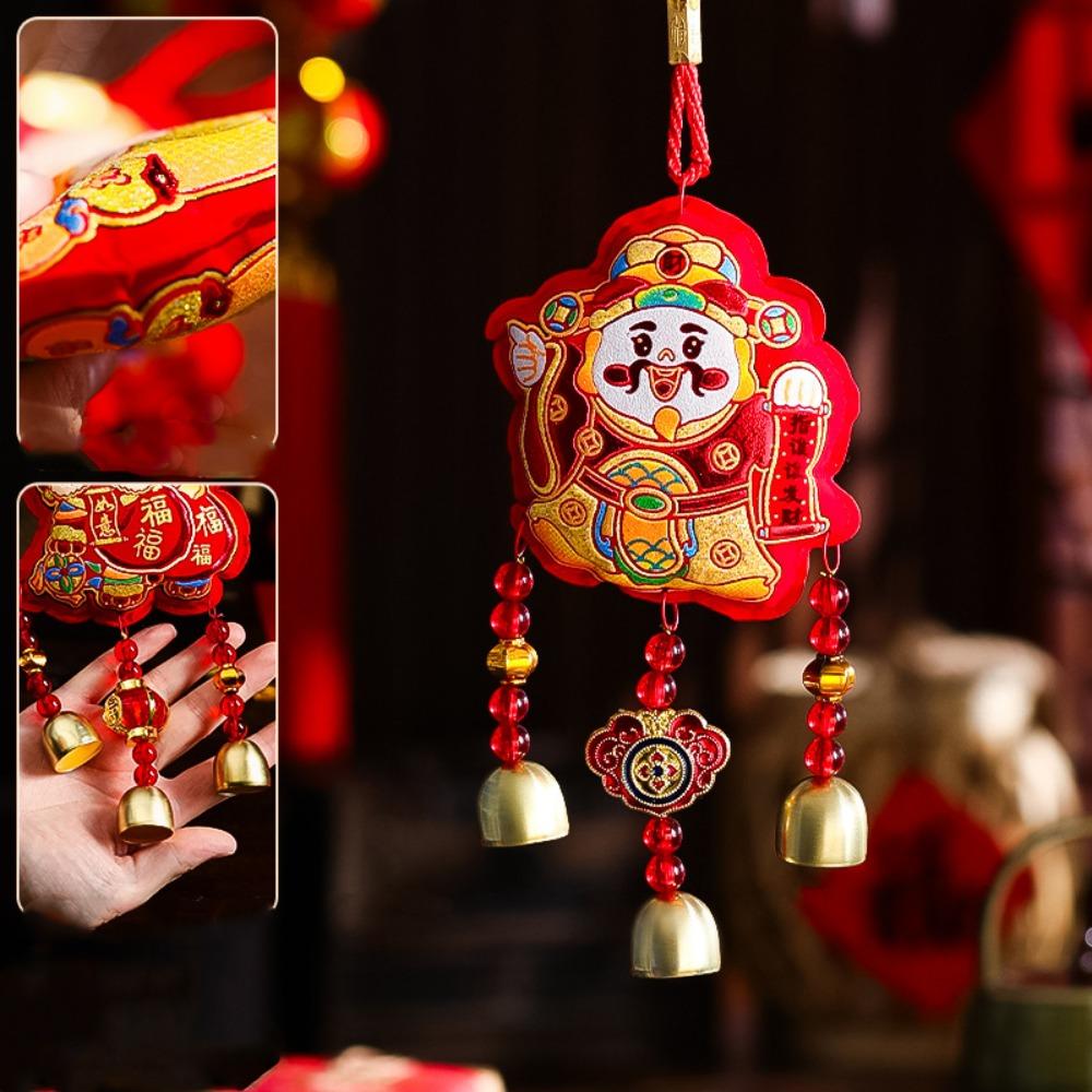 Красный кулон-лошадь, вышитый, Год Лошади, подвесное украшение для гостиной