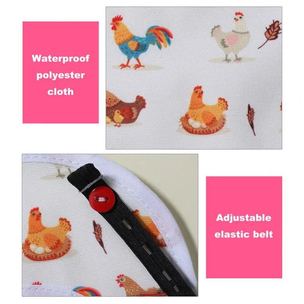 Protective Hen Apron Washable Elastic Chicken Saddle Apron Adjustable Wings Fixed Poultry Back Protector Poultry Farming