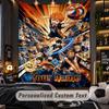 Personalized Wall Tapestry,Haikyuu Custom Printed Name, Fabric Wall Art For Indoor Room Backdrop