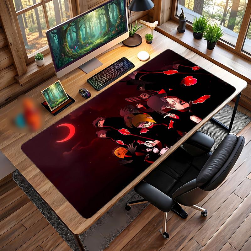 Naruto Printed Mouse Pad Non-Slip Waterproof Rubber Desk Mat for Gaming Office Laptop Home Decor Gift