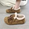 Autumn and Winter Retro New Versatile Tassel Soft-soled Lazy Fluffy Cotton Shoes