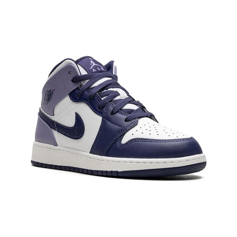 Детские кроссовки Air Jordan 1 Mid GS Sky J Purple White Sky-J-Light-Purple DQ8423-515