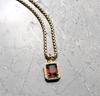 Emerald Shape Red Garnet 925 Sterling Silver Gemstone Jewelry Pendant