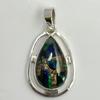 Top Quality 24 Ct CERTIFIED 925 Starling Silver Natural Opal Pear Gems Pendant MY.PD-292-NS