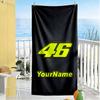 Doctor46 Personalized Name Beach Towel Super Soft Microfiber Quickdry Fabric Suitable For Sports Travel Swimming Yoga Bathroom Beach And Pool