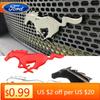 Car Sticker Ford New 2025 Hot 20x7.5CM Metal Car Front Grille Horse Badge Trunk Sticker for Ford Mustang 2.3T Shelby GT350 GT500