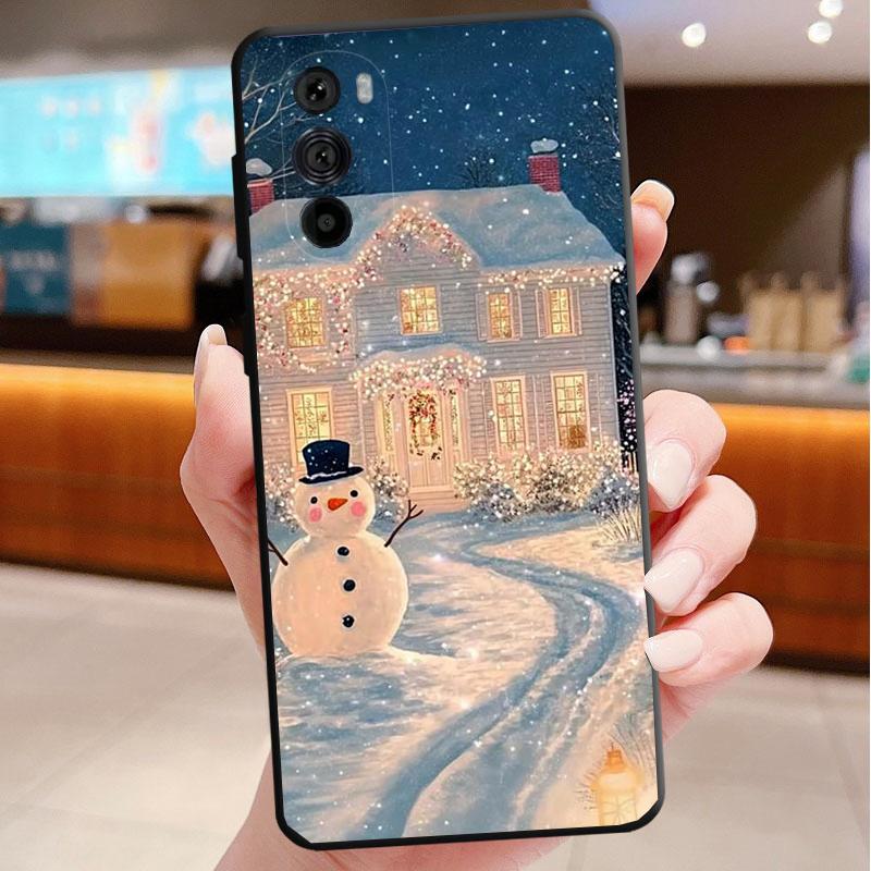 Phone Case For Motorola Edge 50 40 Pro 60 50 40 30 Ultra Neo Fusion Moto G Play G Stylus G Power G Christmas Light Tree