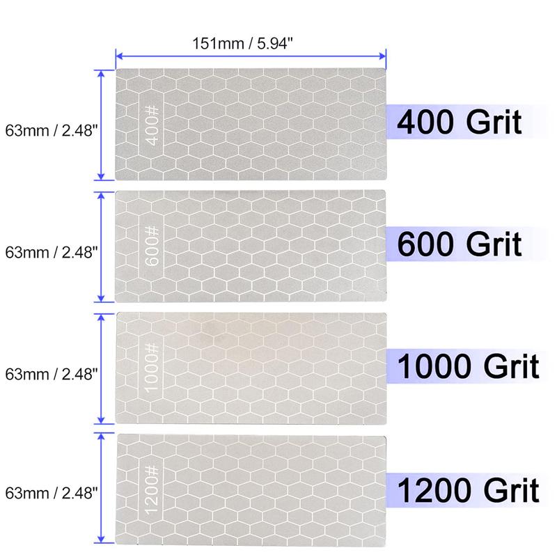 Алмазная точилка для ножей, зернистость 80-3000 #, точильный камень, точильный камень, профессиональный столярный нож, шлифовальный инструмент для кромок