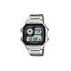 Подсветка Серебристо-черные Цифровые Часы AE1200WHD-1A Черные Часы AE-1200WHD-1A AE-1200WHD-1A