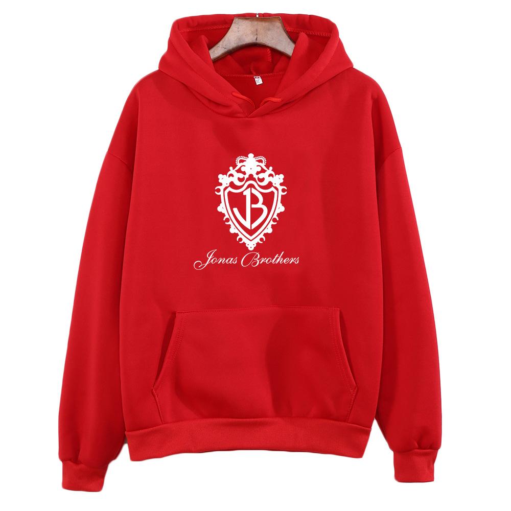 Jonas Brothers Classic Logo Hoodies Graphic Print Sweatshirts Men Women Long Sleeve with Hooded Pullovers Fashion Tops