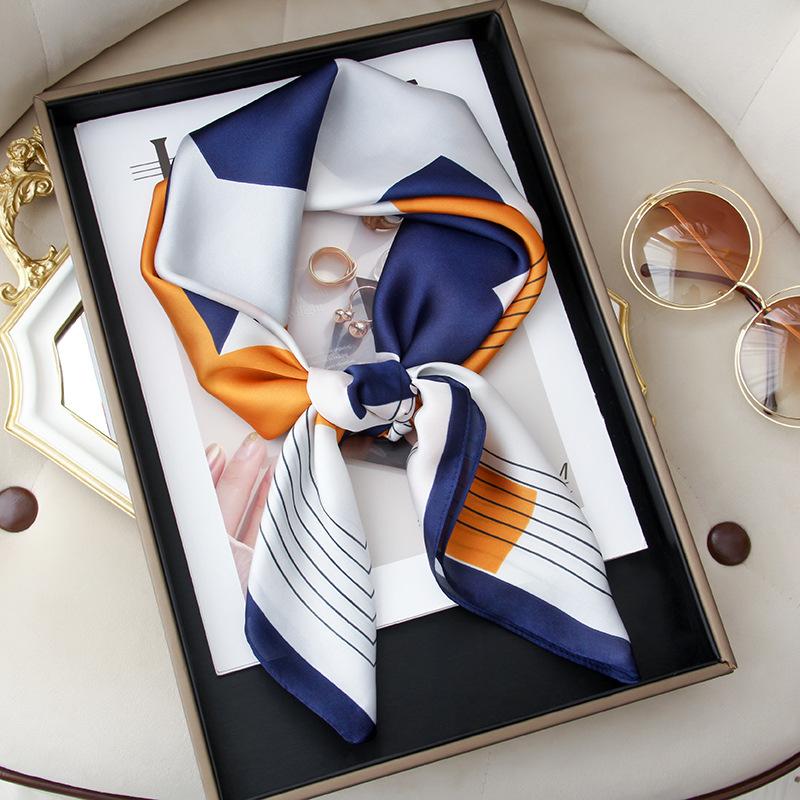 70 квадратных шарф шелковый шарф французский женский высококачественный шарф универсальный подходящий деревенский шарф-рубашка шарф