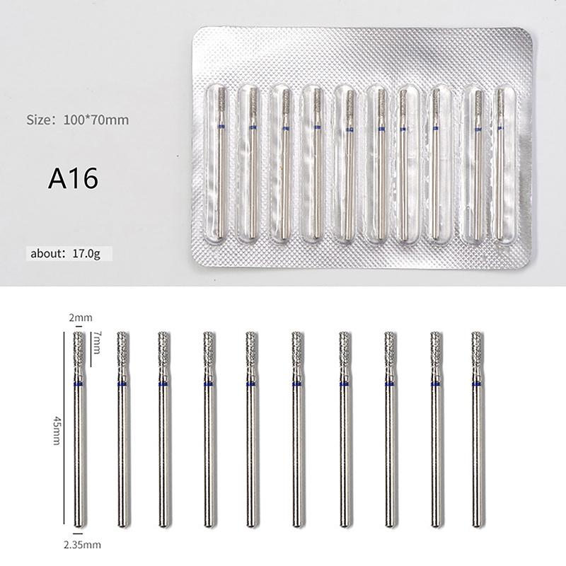 10pcs Nail Drill Bit Rotary Electric Milling Cutters for Pedicure and Manicure, Files Cuticle Burr Nail Tools Accessories