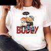 Cartoon Bear Print T Shirt Casual Y2k Harajuku Fashion Unisex Unisex Summer Spring Short Sleeve Oneck Aesthetic Tee