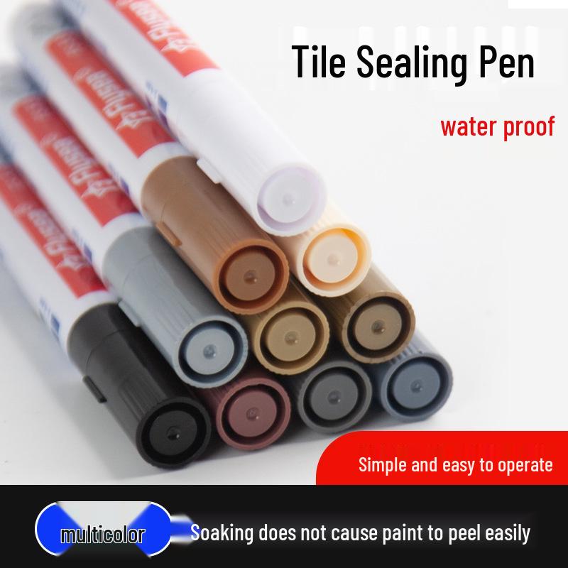 Grout Repair & Color Change Pen: Waterproof, Mildew-Proof Tool for Tile Gaps