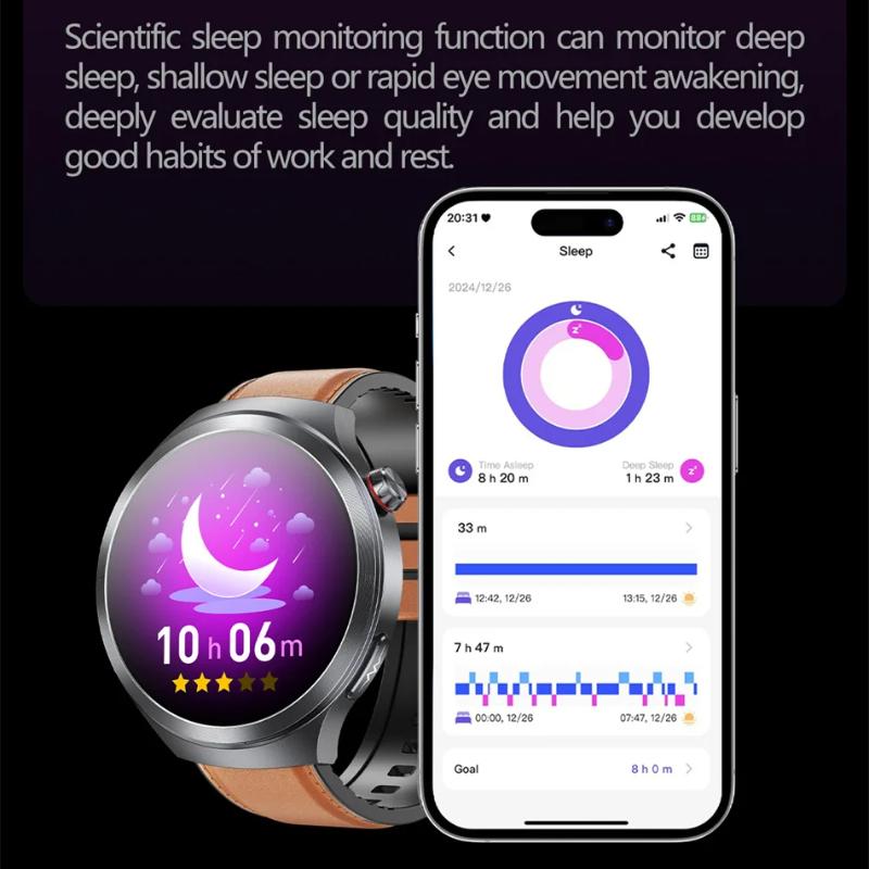 2025 New Health Trackr Uric Acid Blood Lipids Smart Watch Blood Pressure ECG+PPG Clock Body Analysis Smartwatchs Men Emotional Detection